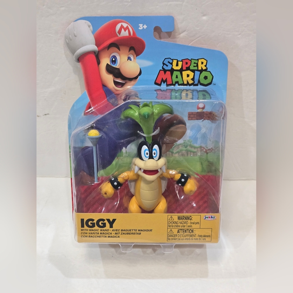 2021 JAKKS Pacific World of Nintendo Action Figure: IGGY (w/ Magic Wand)